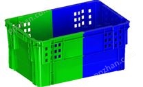 延边双色塑料箱生产厂家,塑料包装箱-沈阳兴隆瑞