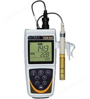 优特eutech CON450便携式电导率/总固体溶解度/盐度/温度测量仪